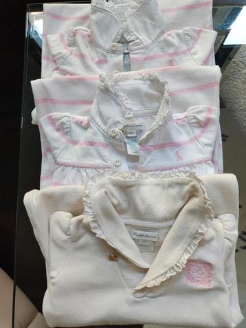 Ralph Lauren 3x rompertjes maat 9 m/74 cm lange mouwen  beschikbaar voor biedingen