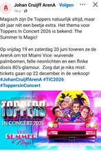 Toppers 20 juni 2026 2x tickets, Twee personen, Juni