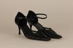 Zwarte pump met enkelbandje, Pumps, Zwart, Ophalen of Verzenden, Zo goed als nieuw