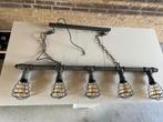 Industriële plafond lamp, Huis en Inrichting, Lampen | Plafondlampen, Ophalen, Zo goed als nieuw, Metaal, Industrieel