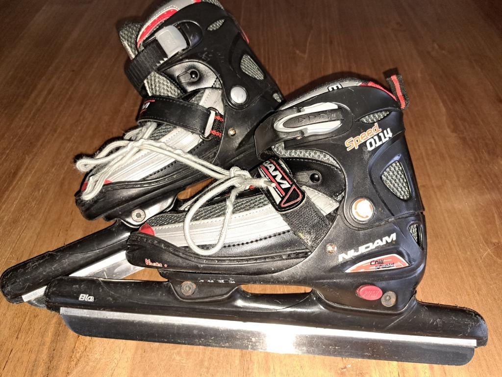 Verstelbare NIJDAM schaatsen 34 35 36 37, Gebruikt, Ophalen of Verzenden, Nijdam, Noren