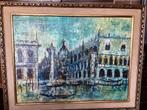 VENETIË  Palazzo Ducale dal Molo, 96x120 cm, Antiek en Kunst, Kunst | Schilderijen | Klassiek, Ophalen