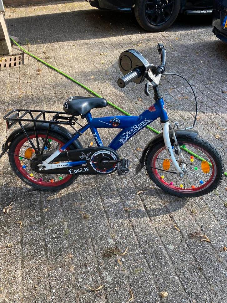 Kinderfiets - 16 inch loekie zeerover / booster, Fietsen en Brommers, Fietsen | Kinderfietsjes, Zo goed als nieuw, 16 tot 20 inch