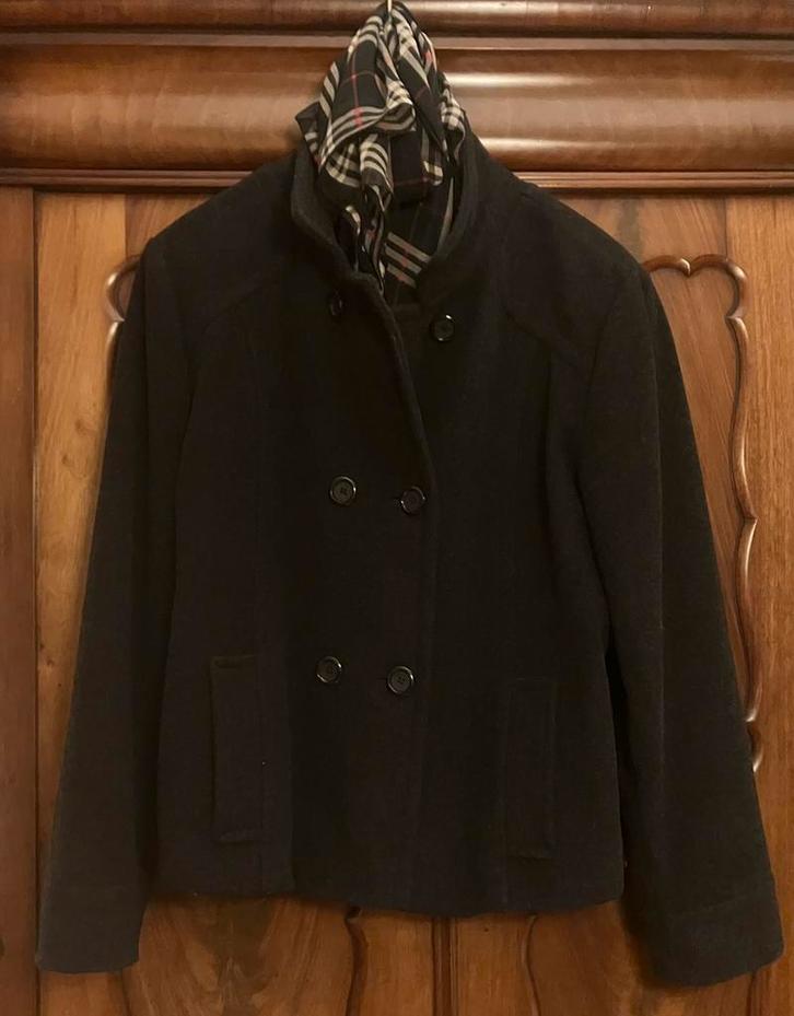 Schitterende jas van het originele merk Milo GRIJS! Maat 46, Kleding | Dames, Jasjes, Kostuums en Pakken, Zo goed als nieuw, Jasje