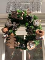 Handgemaakte krans met houten decoratie, Ophalen, Nieuw