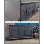NIEUW! Tv meubel dressoir donker antraciet, Ophalen, 150 tot 200 cm, Nieuw, Minder dan 100 cm