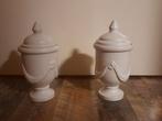 2 bloemen pot vaasen 22cm hoog, Antiek en Kunst, Antiek | Emaille, Ophalen of Verzenden
