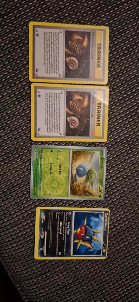 4 pokemon kaarten, Ophalen of Verzenden, Meerdere kaarten