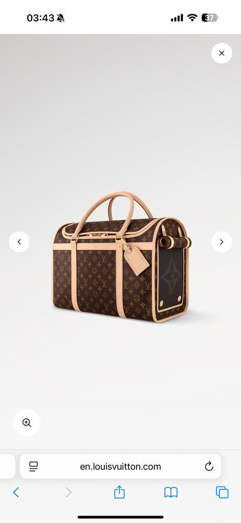 Louis Vuitton Dog Carrier 40, Sieraden, Tassen en Uiterlijk, Tassen | Reistassen en Weekendtassen, Nieuw, Bruin, 40 tot 60 cm