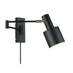 Wandlamp zwart Nordin Karwei, Huis en Inrichting, Lampen | Wandlampen, Ophalen, Zo goed als nieuw