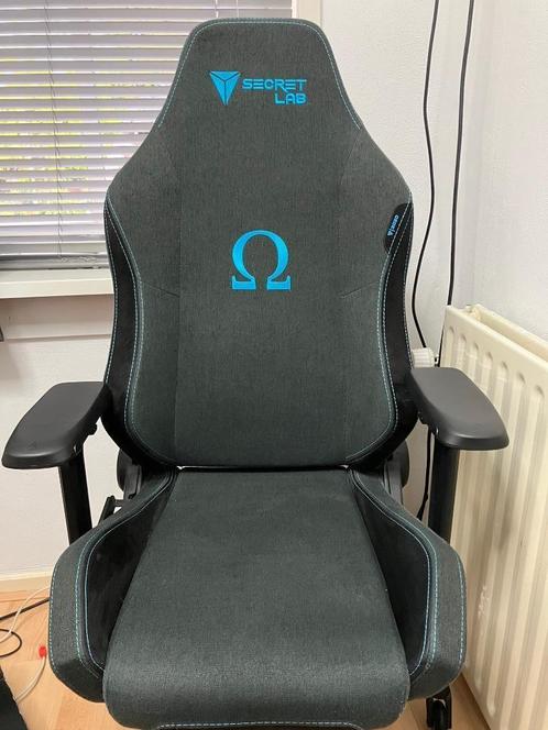 Secretlab OMEGA 2020 SoftWeave - Charcoal Blue, Huis en Inrichting, Bureaustoelen, Gebruikt, Bureaustoel, Gaming bureaustoel, Ophalen