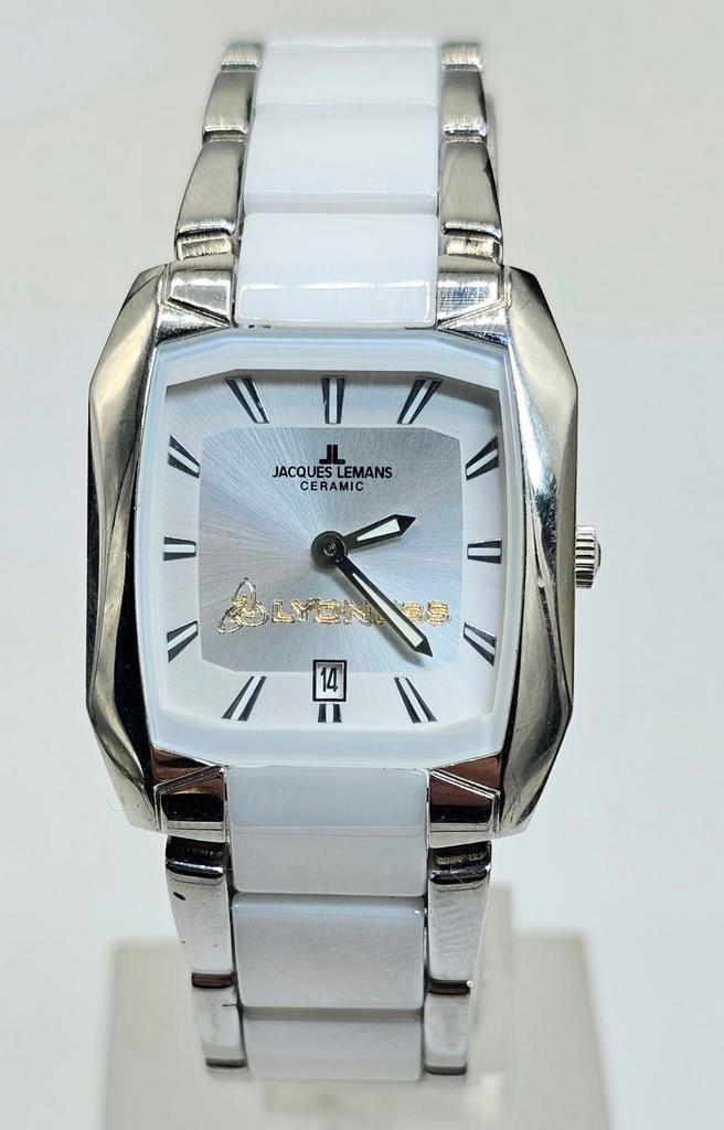 Jacques Lemans Keramisch Dames Horloge, Sieraden, Tassen en Uiterlijk, Overige Accessoires, Zo goed als nieuw, Verzenden