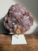 Amethist op voet met Spirit Quartz, Ophalen of Verzenden, Zo goed als nieuw