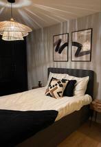 IKEA Dunvik boxspring 140x200 –Inclusief Topper, Ophalen, Gebruikt, Tweepersoons, 140 cm