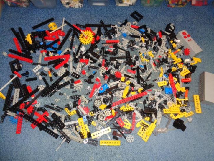 Partij C338=Lego technic onderdelen gemengd, Kinderen en Baby's, Speelgoed | Duplo en Lego, Gebruikt, Lego, Losse stenen, Ophalen of Verzenden