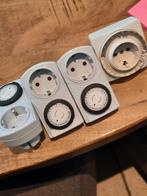 Stopcontacten met timer, Doe-het-zelf en Verbouw, Elektra en Kabels, Ophalen of Verzenden, Zo goed als nieuw