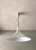 Vintage heksenhoed hanglamp wit plexiglas Amsterdam belgie, Ophalen of Verzenden
