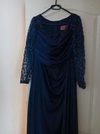 Elegante Abiye Avondjurk - Maat 46, Blauw, Maat 46/48 (XL) of groter, Ophalen of Verzenden, Onbekend
