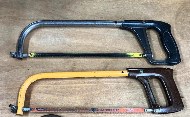 Zaagbeugels, ijzerzagen, metaalzaag, Doe-het-zelf en Verbouw, Gereedschap | Handgereedschap, Gebruikt, Ophalen of Verzenden