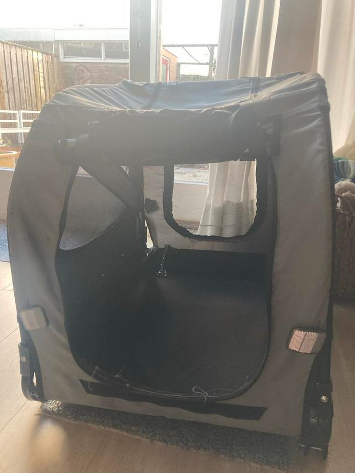 Hondenfietskar, Fietsen en Brommers, Fietsaccessoires | Aanhangers en Karren, Zo goed als nieuw, Hondenkar, 20 tot 40 kg, Opvouwbaar