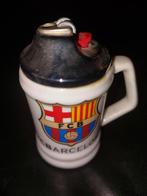 FC Barcelona Miniatuur Mok met Aansteker, Verzamelen, Ophalen of Verzenden, Gebruikt, Buitenlandse clubs, Beeldje of Poppetje