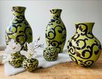Todo Mundo Keramieken Vazen Set - Groen/Zwart, Overige materialen, Gebruikt, 50 tot 75 cm, Ophalen of Verzenden