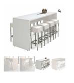 Sta tafel wit , zonder krukken., Huis en Inrichting, Tafels | Statafels, Ophalen, Gebruikt