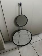 Unieke Stalen Spiegel – Twee Cirkels, Dubbel Stijlvol!, Huis en Inrichting, Minder dan 50 cm, Nieuw, Ophalen of Verzenden, Minder dan 100 cm
