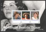 Postzegels Koning Beatrix 75 jaar (2), Ophalen of Verzenden, Na 1940, Postfris