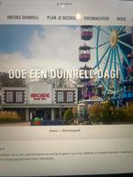 Duinrell attractiepark - 2 tickets - geldig op 10 mei, Ticket of Toegangskaart