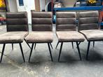 Ophalen 6 stoffen eetkamerstoelen, Huis en Inrichting, Stoelen, Ophalen, Gebruikt, Bruin, Vijf, Zes of meer stoelen