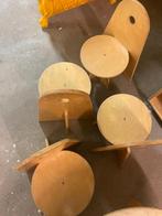 Rolf Houten vintage tafeltje van met vier stoelen, Ophalen, Zo goed als nieuw, Hout, Minder dan 50 cm