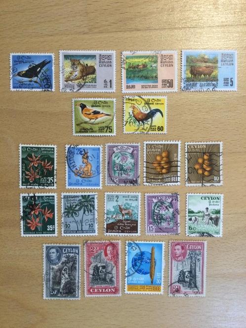 Ceylon flora en fauna, Postzegels en Munten, Postzegels | Thematische zegels, Gestempeld, Dier of Natuur, Ophalen of Verzenden
