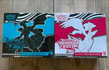 Pokemon Black Bolt White Flare ETB’s beschikbaar voor biedingen