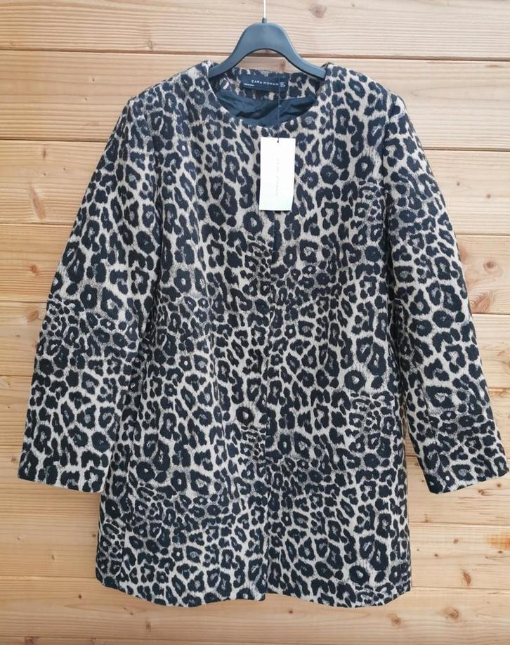 ZARA jas met panterprint mt. M, Kleding | Dames, Jassen | Winter, Nieuw, Maat 38/40 (M), Overige kleuren, Verzenden