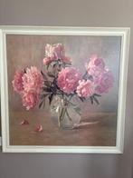 Pioenrozen kunstdruk ingeljst, Antiek en Kunst, Kunst | Litho's en Zeefdrukken, Ophalen