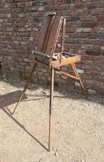 oude inklapbare schildersezel veldschildersezel, Antiek en Kunst, Curiosa en Brocante, Ophalen
