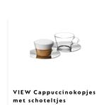 10x Nespresso VIEW - kopjes en schoteltjes, Ophalen, Overige stijlen, Kop(pen) en/of Schotel(s), Glas