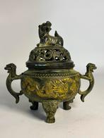 Wierookbrander Foo Dog Brons China, Antiek en Kunst, Kunst | Niet-Westerse kunst, Ophalen of Verzenden