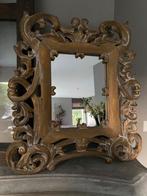 Brocante houten spiegel, Ophalen of Verzenden