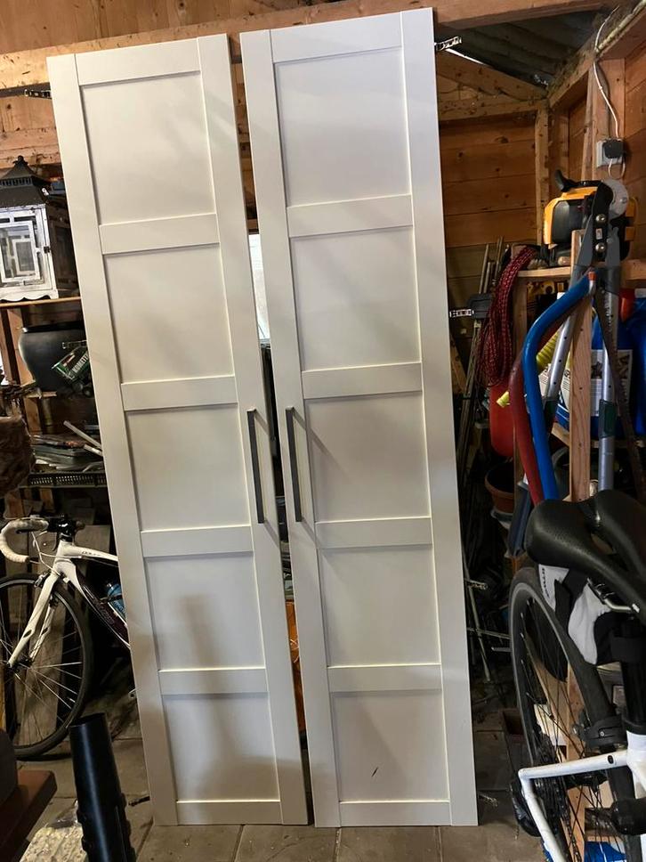 Ikea Pax Bergsbo kastdeuren, 2 stuks, Huis en Inrichting, Kasten | Overige, Gebruikt, Ophalen