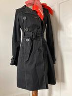 Superleuke trenchcoat, Maat 38/40 (M), Zwart, Zo goed als nieuw, Clara Vitti