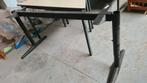 3 delig: bureaublad, stoere zwarte poten en ladeblok, Ophalen, Gebruikt, 75 cm of meer, 50 tot 100 cm