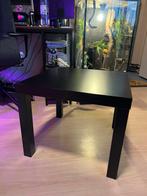 Zwart tafeltje Ikea, Huis en Inrichting, Tafels | Salontafels, Ophalen, 50 tot 100 cm, Vierkant, 50 tot 100 cm