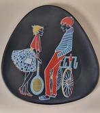 Vintage wandbordje Ü-keramik Ursula Schönhaber teenage serie, Ophalen of Verzenden