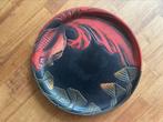 Kamakuri Bori dienblad Japans lakwerk, Huis en Inrichting, Woonaccessoires | Dienbladen, Ophalen of Verzenden, Gebruikt, Rond