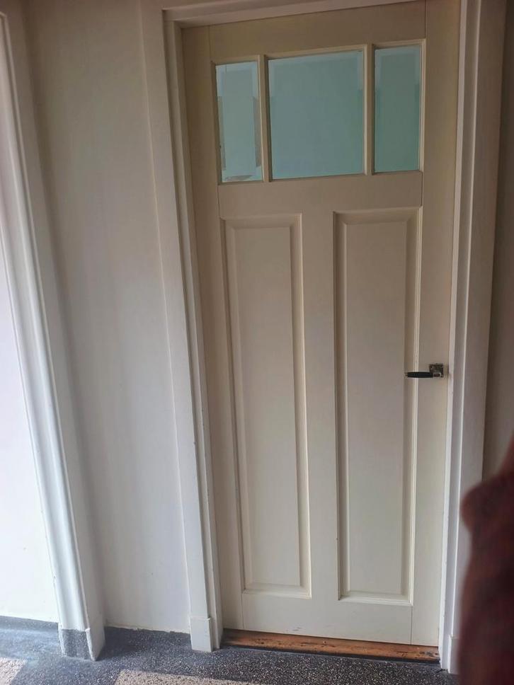 Mooie binnendeur te koop, Doe-het-zelf en Verbouw, Deuren en Horren, Gebruikt, Binnendeur, 200 tot 215 cm, 80 tot 100 cm, Hout