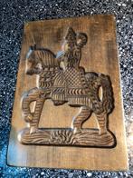 Oude antiek speculaasplank 34x23 cm Sinterklaas op paard, Ophalen