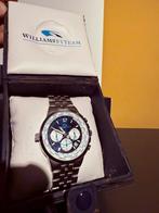 F1 Williams horloge, Sieraden, Tassen en Uiterlijk, Horloges | Heren, Overige merken, Leer, Staal, Nieuw