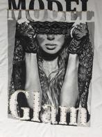 Leuk shirt met mooie print maat XL, Kleding | Dames, Tops, Wit, Maat 46/48 (XL) of groter, Ophalen of Verzenden, Coolcat